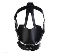 Unisex negro PU bolsillo boca corteza suave bola collar