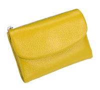 Unisex Pebble Leather Wallet, Short Genuine Leather Purse for Coins and Cards, Small Wallets for Women, 5.3In Short Genuine Coin Card Holder, Wallets for Men and Women (C)
