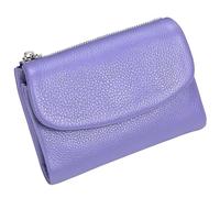Unisex Pebble Leather Wallet, Short Genuine Leather Purse for Coins and Cards, Small Wallets for Women, 5.3In Short Genuine Coin Card Holder, Wallets for Men and Women (J)