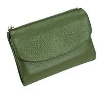 Unisex Pebble Leather Wallet, Short Genuine Leather Purse for Coins and Cards, Small Wallets for Women, 5.3In Short Genuine Coin Card Holder, Wallets for Men and Women (P)