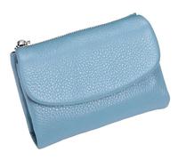 Unisex Pebble Leather Wallet, Short Genuine Leather Purse for Coins and Cards, Small Wallets for Women, 5.3In Short Genuine Coin Card Holder, Wallets for Men and Women (G)