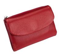 Unisex Pebble Leather Wallet, Short Genuine Leather Purse for Coins and Cards, Small Wallets for Women, 5.3In Short Genuine Coin Card Holder, Wallets for Men and Women (D)
