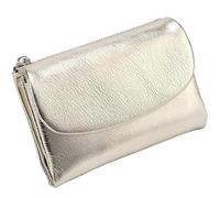 Unisex Pebble Leather Wallet, Short Genuine Leather Purse for Coins and Cards, Small Wallets for Women, 5.3In Short Genuine Coin Card Holder, Wallets for Men and Women (M)