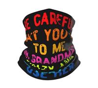 Unisex Polainas De Cuello Ten Cuidado con Lo Que Me Dices, Mi Abuela Está Loca. Sombreros Microfibra Pasamontañas Protección Solar Calentador De Cuello para Motocicleta Senderismo Verano