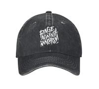 Unisex Rage Against The Machine Rock Band Sombreros Estampados Sombreros Vaqueros Desgastados Casuales Ajustables
