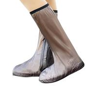 Unisex Regenüberschuhe Wasserdicht - rutschfeste Schuhüberzieher hohe Galoschen Sanabweisensende Stiefel Verdickte Überzieher abriebfeste Boots für Outdoor Große Größen leichte Schuhe robuste Stiefel
