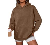 Unisex Relaxed Fit Acid Wash Hoodie Pullover, Vintage Cotton Fleece Sweatshirt with Drop Shoulder, Casual Loose Fit Tops