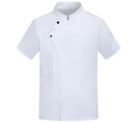 Unisex Restaurante Cocina Chef Uniforme Camisa Manga Corta/Larga Chaqueta Chef Ropa De Trabajo Chaqueta de Panadero verano transpirable uniforme