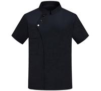 Unisex Restaurante Cocina Chef Uniforme Camisa Manga Corta/Larga Chaqueta Chef Ropa De Trabajo Chaqueta de Panadero verano transpirable uniforme