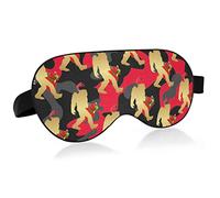 Unisex Sleep Eye Mask Bigfoot oot sasq uatch Santa Christmas Night Sleeping Mask Cómodo Eye Sleep Shade Cover