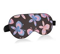 Unisex Sleep Eye Mask Cáncer de mama Mariposa Pink Night Sleeping Mask Cómodo Eye Sleep Shade Cover