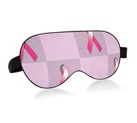 Unisex Sleep Eye Mask Cáncer de mama Pink Ribbon Night Sleeping Mask Cómodo Eye Sleep Shade Cover