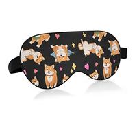 Unisex Sleep Eye Mask Cute Funny Shiba Inu Night Sleeping Mask Cómodo Eye Sleep Shade Cover