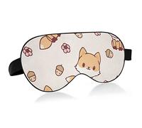 Unisex Sleep Eye Mask Cute Kawaii Fox Floral Night Sleeping Mask Cómodo Eye Sleep Shade Cover