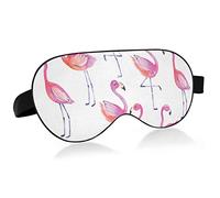 Unisex Sleep Eye Mask Fancy Cute Flamingos Acuarela Night Sleeping Mask Cómodo Eye Sleep Shade Cover