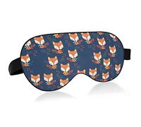 Unisex Sleep Eye Mask Funny Fox Blue Night Sleeping Mask Cómodo Eye Sleep Shade Cover