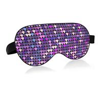 Unisex Sleep Eye Mask Hipster Heart colrful Glitter Night Sleeping Mask Cómodo Eye Sleep Shade Cover