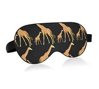 Unisex Sleep Eye Mask Patrón de jirafa Mother Love Night Sleeping Mask Cómodo Eye Sleep Shade Cover