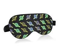 Unisex Sleep Eye Mask Psychedelic Planet Pizza Night Sleeping Mask Cómodo Eye Sleep Shade Cover