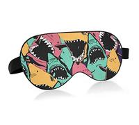Unisex Sleep Eye Mask Shark Deep Sea Animals Night Sleeping Mask Cómoda cubierta de sombra para dormir