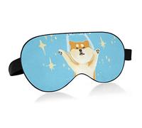 Unisex Sleep Eye Mask Shiba Inu Funny catch Doll Night Sleeping Mask Cómodo Eye Sleep Shade Cover