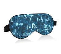 Unisex Sleep Eye Mask Shining Light Blue Matemáticas Night Sleeping Mask Cómodo Eye Sleep Shade Cover
