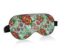 Unisex Sleep Eye Mask Skull Day of The Dead Night Sleeping Mask Cómodo Eye Sleep Shade Cover