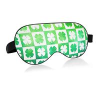 Unisex Sleep Eye Mask St Patrick's Day Clover Night Sleeping Mask Cómodo Eye Sleep Shade Cover