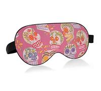 Unisex Sleep Eye Mask Sugar Skull Day of The Dead Night Sleeping Mask Cómoda cubierta de sombra para dormir