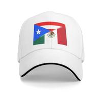 Unisex Snapback Cap Vintage México Mexicano Michoacán Puerto Rico Sombrero Secado Rápido Gorra De Béisbol Clásico Gorra Trucker para Tenis Aire Libre Senderismo
