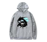 Unisex Solo Leveling Merch Sung Jin-Woo Sudadera con Capucha Manga Larga Sweatshirt Cosplay Hoodies