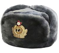 Unisex Sombreros Pelaje Friso Incluido Original SOVIÉTICA Ushanka Marina DE Guerra DE Rusia - Tamaño XL