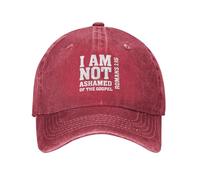 Unisex Trucker Gorra, No Nos Avergonzamos del Evangelio 116 Sombrero Ocio Clásica Gorra De Deportes para Motociclet Verano Golf