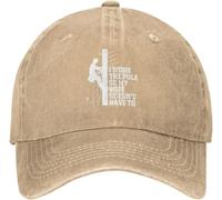 Unisex Trucker Gorra Yo Trabajo en el Poste así Que mi Esposa es liniera Visera Sombrero Adjustable Gorra de Deportes para Golf Running Deportes