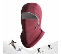 Unisex Windproof & Warm Balaclavas,Thickened One-Piece Winter Hood Face Mask,Neck and Ear Warmer,For Outdoor Activities (FR/ES, Letras, Talla única, Rojo)