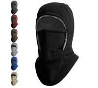 Unisex Winter Warm Neck Mask Ear Protection One Piece Hat, Ski Mask for Men and Women Winter Balaclava for Cold Weather (Black)