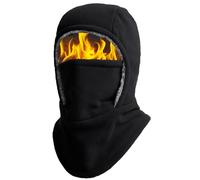 Unisex Winter Warm Neck Mask Ear Protection One Piece Hat, Unisex Windproof & Warm Balaclava, Cold Weather Protection and Skiing (Black)