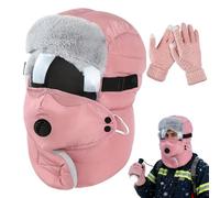 Unisex-Wintermütze | Warme Fliegermütze mit Ohrenklappen | Thermoisolierte Fahrradmütze | Ideal zum Jagen, Angeln, Skifahren, Wandern, Schneeschuhwandern und für Reisen an kalten, windigen Tagen