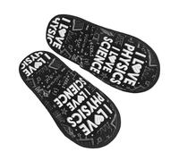 Unisex Zapatillas de Felpa Matemáticas Pantuflas Casa Cómodo Pantuflas Hombre para Adulto Hombre Mujer L
