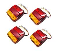UNISOPH Pilotos Traseros Remolque, 12V Pilotos LED Remolque, para Remolque de Iluminación, Señal de Giro, luz de Freno, Compatible con Camiones, Furgonetas, Caravanas y Más(Pack of 4X) Plate Light