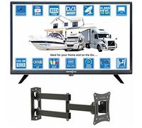 Unispectra ® 19 Pulgadas LED TV 12V / 240V TDT y Sat, Reproductor Multimedia USB, HDMI. Ideal TV 12V para Autocaravana, Campervan, Caravana, Camping, Camión, Barco, Cocina
