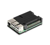 Unistorm Raspberry Pi 3 Modelo B+ Caja de aluminio Carcasa de metal Negro Compatible con Raspberry Pi 3 Modelo B (sin ventilador)