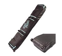 UNISTRENGH - Bolsa de snowboard con ruedas, acolchada y con asas de transporte, impermeable, bolsas de tabla de snowboard con 3 bolsas de almacenamiento (180 cm)