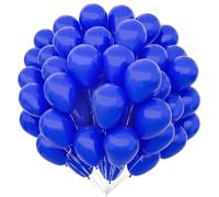 Unisun Globos Azul Real 100 Piezas, 12 Pulgadas Látex Azul Oscuro Globos Paquete para Azules Temáticos Kit Arco Globos Cumpleaños Bodas Baby Shower Carnaval Eventos Fiestas Decoraciones