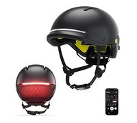 UNIT 1 FARO - Casco inteligente | MIPS | Luces | Certificado de bicicleta, bicicleta eléctrica, scooter | Alerta de choque | Señales de giro y luces de freno automáticas compatibles | Aplicación iOS y