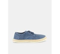 Unit Unit - Zapato lona lavada con piso de goma y bandeleta de yute. Azul Talla 46