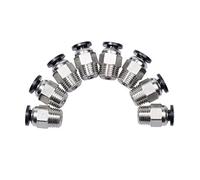 UniTak3D 8Pcs PC4-M10 Conector de Tubo Bowden Neumático Recto Acoplador Hotend para Extrusora Bowden Compatible con impresoras 3D Ender 3
