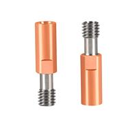 UniTak3D Ender 3 Heatbreak 4.1 Bore Titanium Alloy and Copper Garganta Boquilla Compatible con Ender 3 V2, Ender 3 Pro, CR10 impresora 3d Hotend (paquete de 2 piezas)