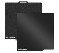 UniTak3D X2D/A1/P2S Doble Cara PEI Build Plate 257 * 257mm,Smooth+Textured Construir Placa, Bed Plate Compatible with Bambu Lab X1/X1C/X1E/P1P/P1S Plus Impresora 3D-Imán Flexible NO Incluido