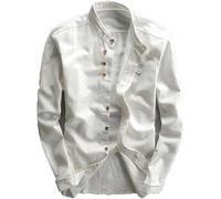 UNITDUCT Soulona - Camisa Katana Soulona para hombre, estilo japonés Soulona, camisa Soulona, Blanco, XX-Large